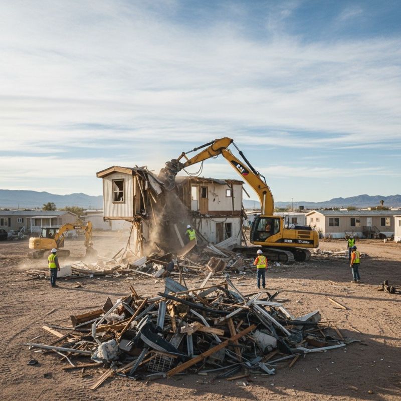 Mobile Home Demolition in Houston, TX